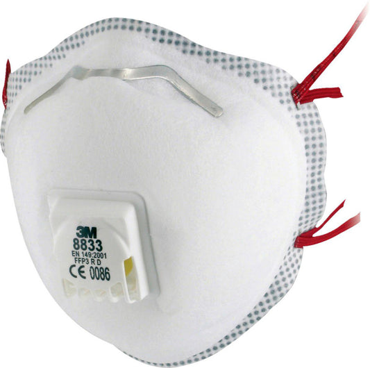 Demi-masque FFP3 jetable avec valve / FFP3-Einweg-Halbmaske mit Ventil